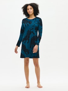 Nanso big shirt lång ärm Leonora 29028 3313 blå
