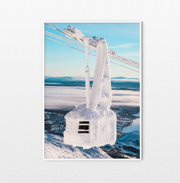 Åre Frozen Cable Car Poster