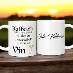 Kaffe holder meg gående.....