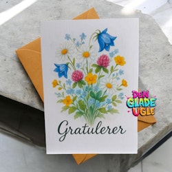 GRATULERER – SOMMERENG I AKVARELL