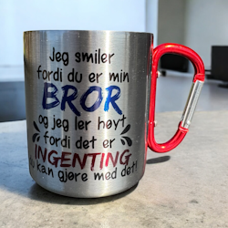 Karabinkopp – Morsom tekst til bror