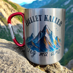 Karabinkopp – Fjellet kaller (med sko og navn)