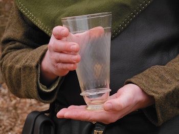 Roman Glass Goblet Iron Age