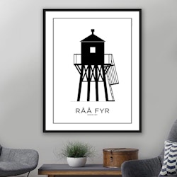 Poster: Råå Fyr - Helsingborg
