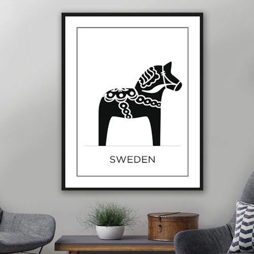 Poster: Dalahäst – Sweden