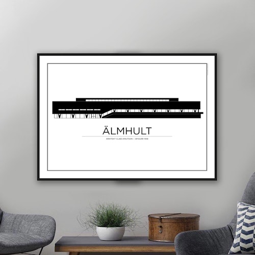 Poster: Älmhult - Sweden - IKEA - First store 1958