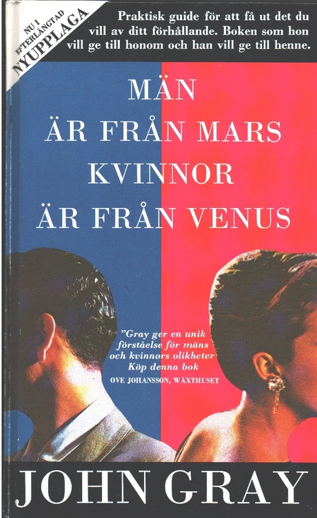 Gray, John, "Män är från Mars, kvinnor är från Venus" KARTONNAGE
