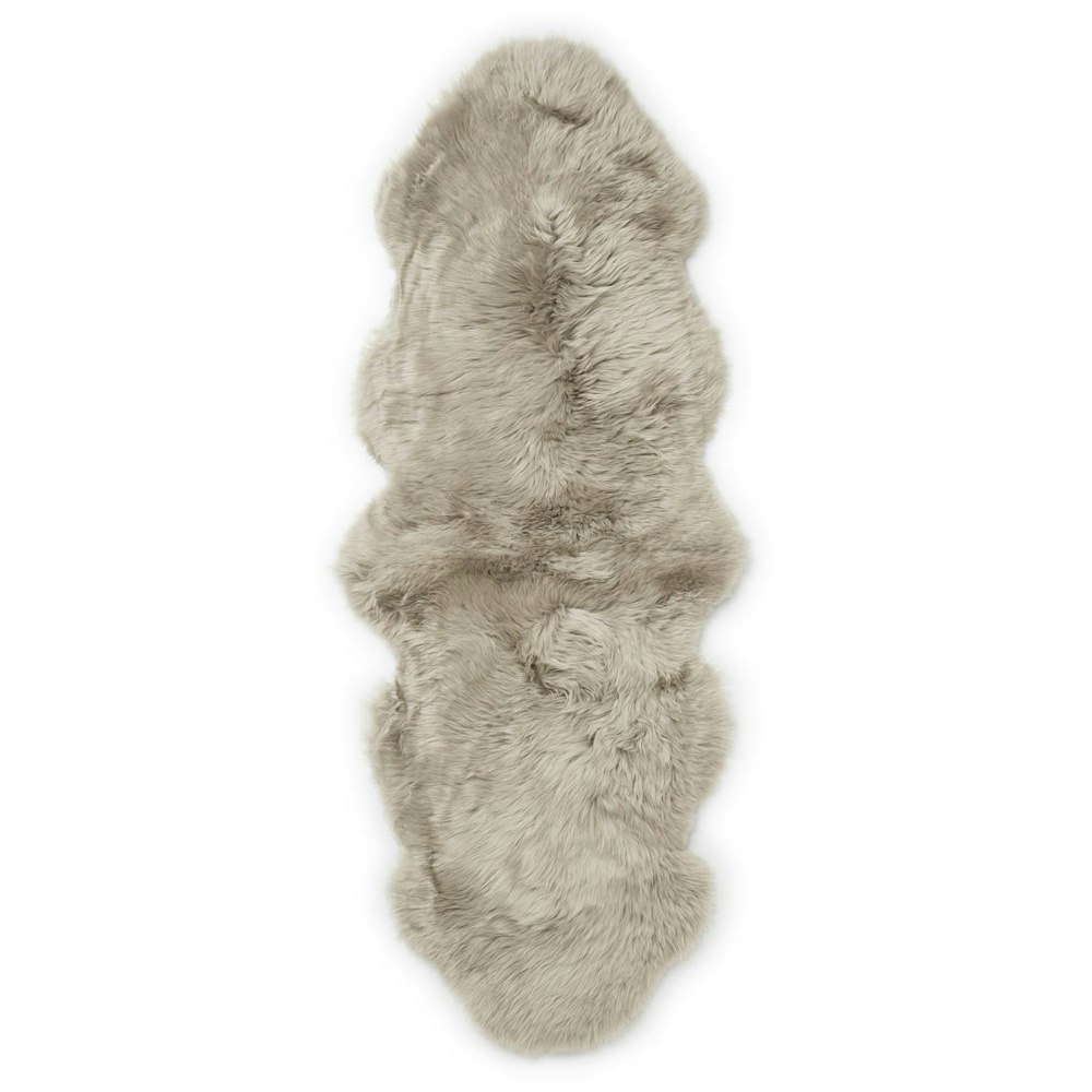 Skinnwille Gently Dubbel långhårig fårskinnsfäll 60x180cm Taupe
