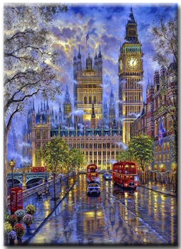 Diamanttavla London By Night  40x50