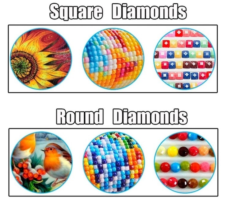 Diamanttavla (R) Mosaik Nature 50x70