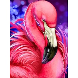Diamanttavla (R) Flamingo 40x50