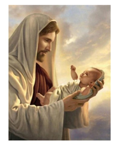 Diamanttavla (R) Jesus And Baby 40x50 - Leveranstid 1-3 Dagar