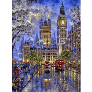 Diamanttavla London By Night  50x70
