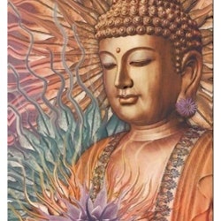 Diamanttavla (R) Buddha Flower 40x50