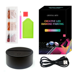 Diamond Painting LED lampa Månnalle