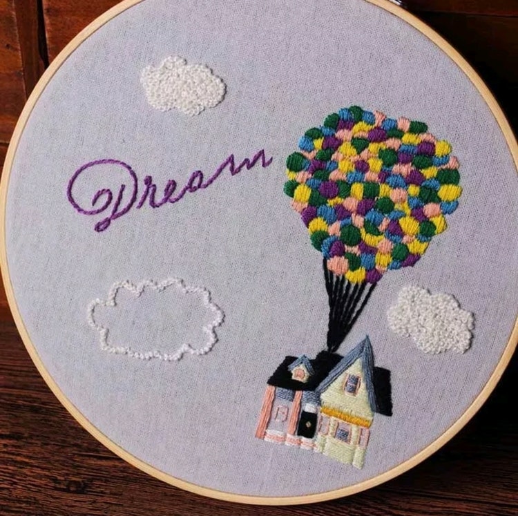 Övriga Broderie Dream Airballoon 20x20