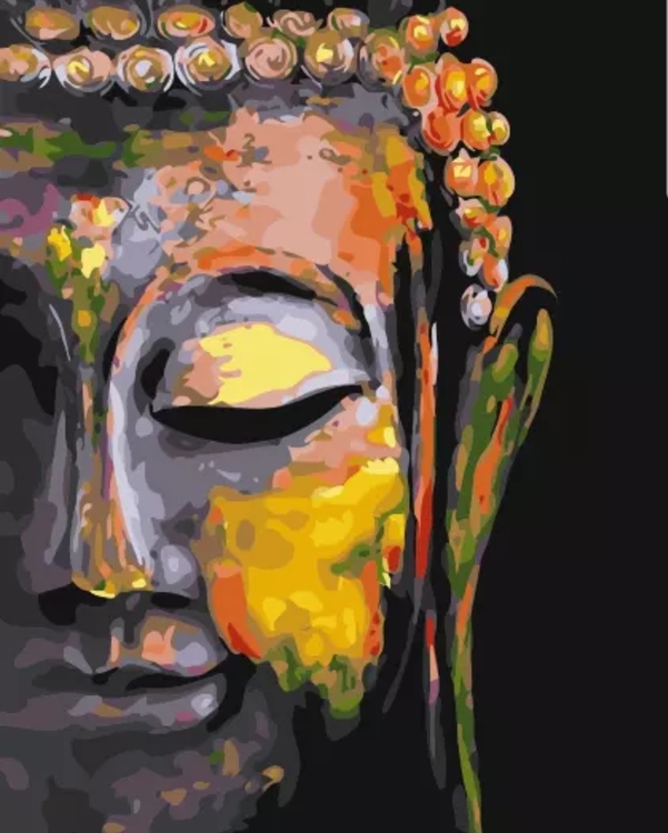 Paint By Numbers Buddha In Peace 40x50 - Leveranstid 1-3 Dagar