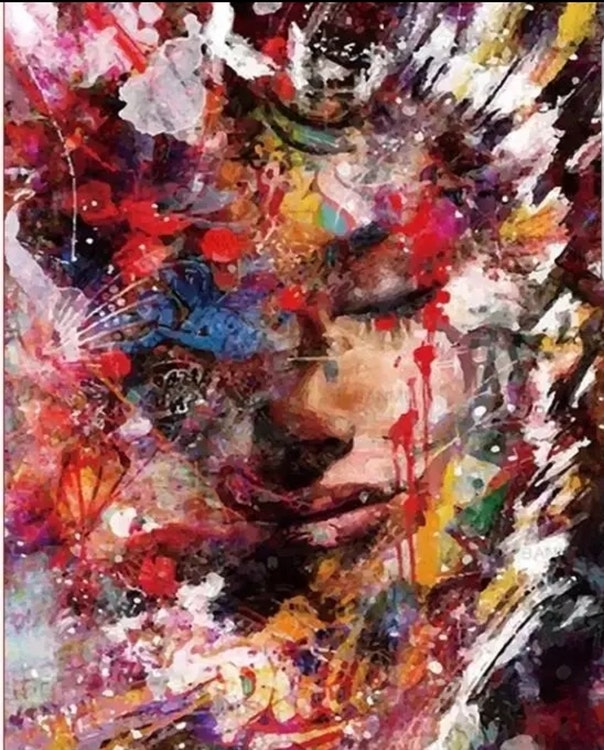 Paint By Numbers Woman All This Colors 40x50