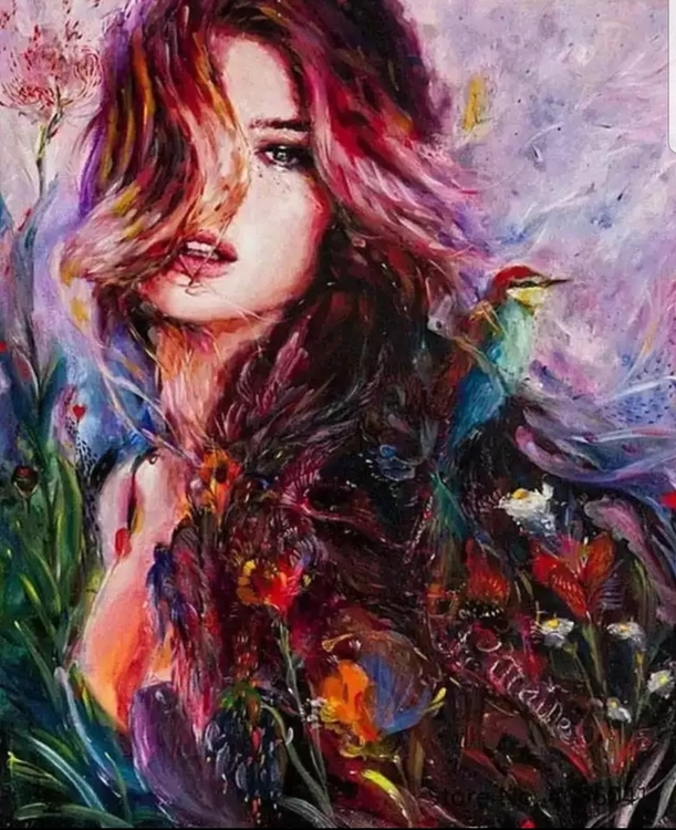 Paint By Numbers Nature Girl 40x50