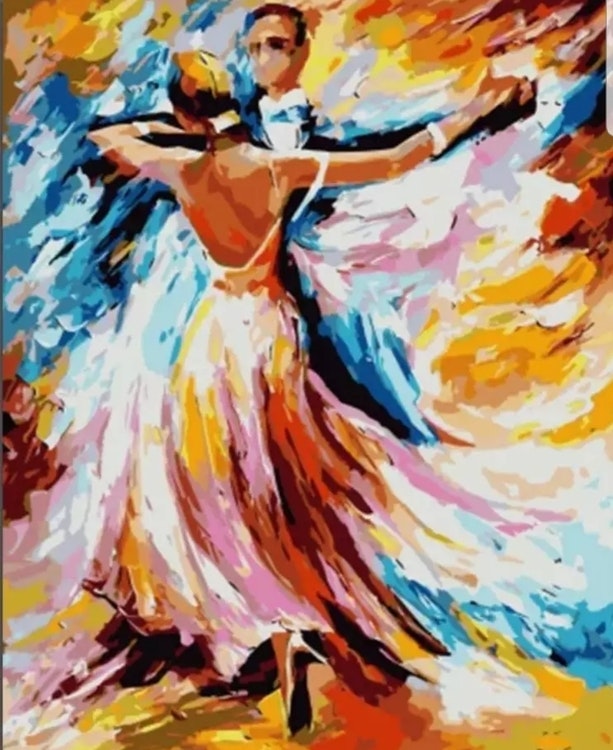 Paint By Numbers Color Dancing Couple 40x50