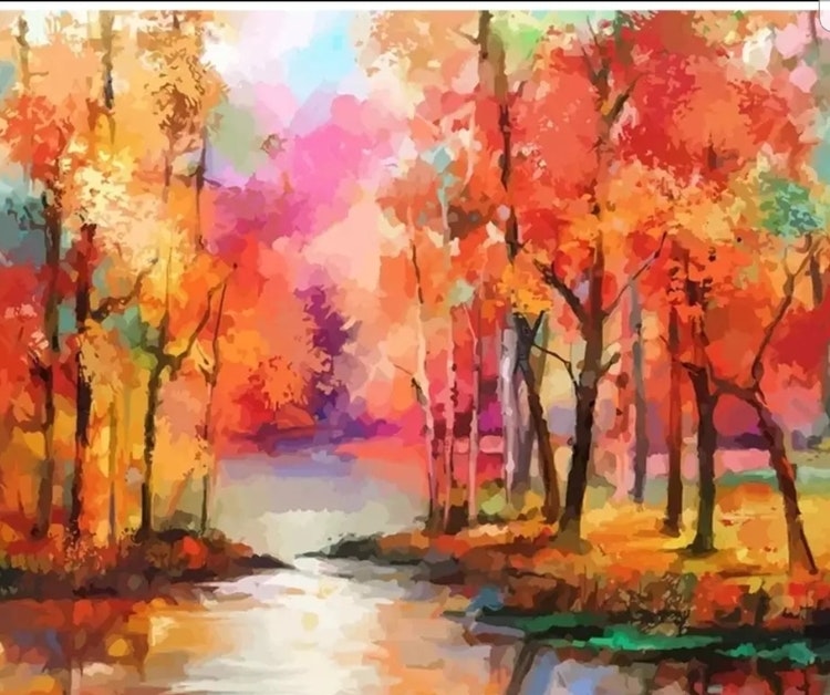 Paint By Numbers Colorful Nature 40x50