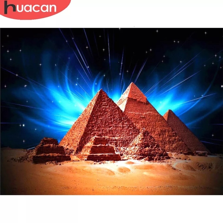 Diamanttavla Pyramider Egypten  40x50