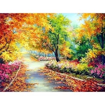 Diamanttavla (R) Colorful Autum 40x50