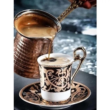 Diamanttavla Coffee Arabic 30x40 - Leveranstid 1-3 Dagar