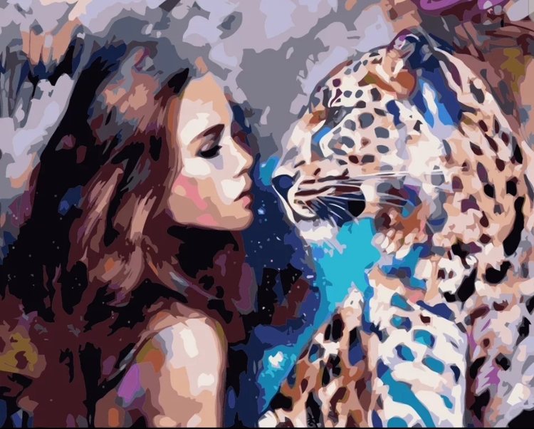Paint By Numbers Leopard Beauty 40x50