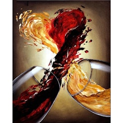 Diamanttavla Wine heart 40x50 - Leverans vecka 26-27