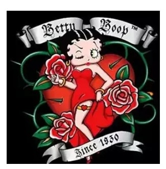 Diamanttavla Betty Boop Rosor 40x50