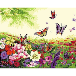 Paint By Numbers Butterflies 40x50