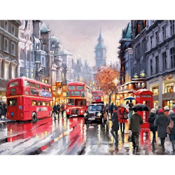 Paint By Numbers London Walking 40x50