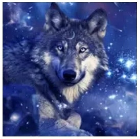 Diamanttavla (R) Universe Wolf 40x50