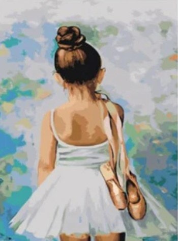 Paint By Numbers Ballerina Girl  40x50