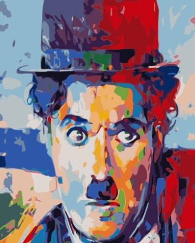 Paint By Numbers Charlie Chaplin 40x50