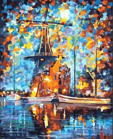 Paint By Numbers Color Windmill 40x50