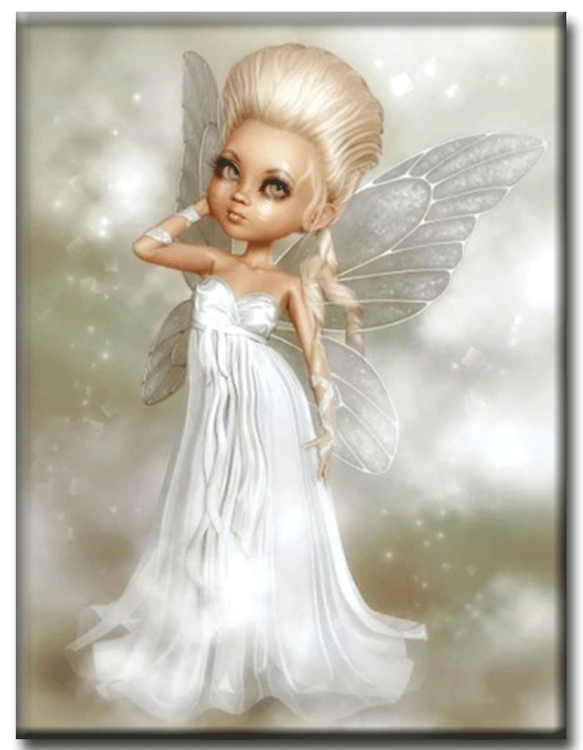 Diamanttavla (R) Angel Barbie 40x50