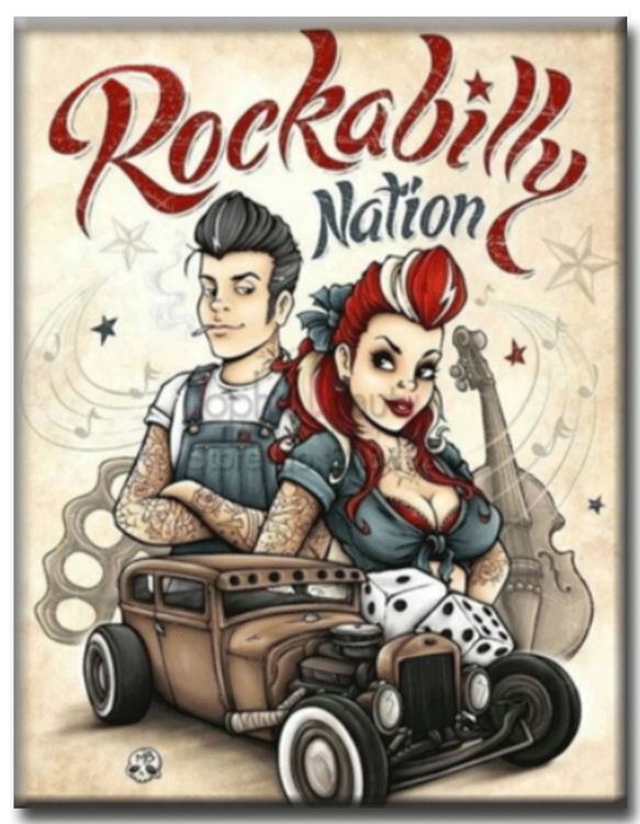 Diamanttavla (R) Rockabilly Nation 40x50