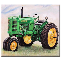 Diamanttavla (R) Green Tractor 40x50