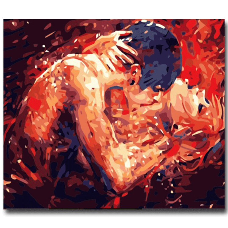 Paint By Numbers Sensual Kiss 40x50