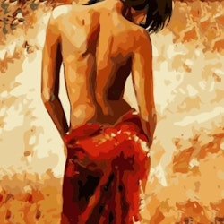 Paint By Numbers Woman Sensual 40x50