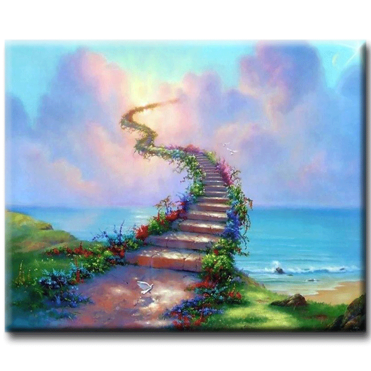 Diamanttavla  (R) Stairways To Heaven 50x70