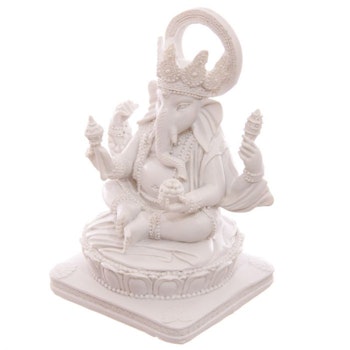 White Ganesha 13,5 cm
