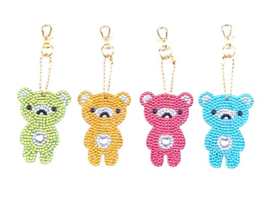 Nyckelringar Cute Bears 4-pack