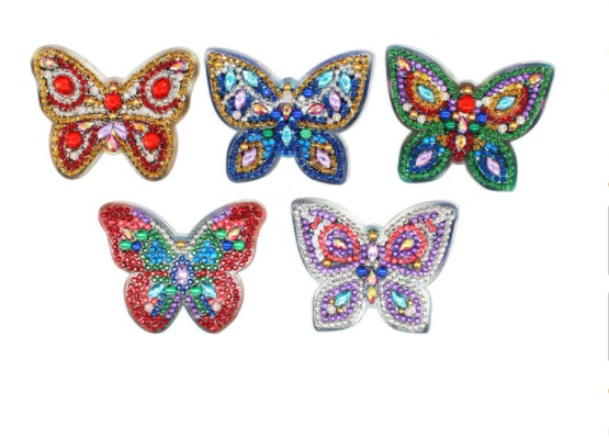 Nyckelringar Butterflies Classico  5-pack