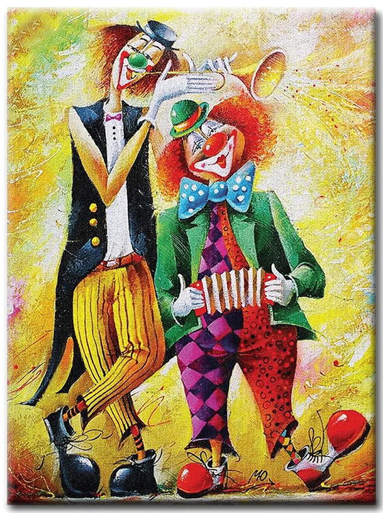 Diamanttavla (R) Music Clowns 40x50