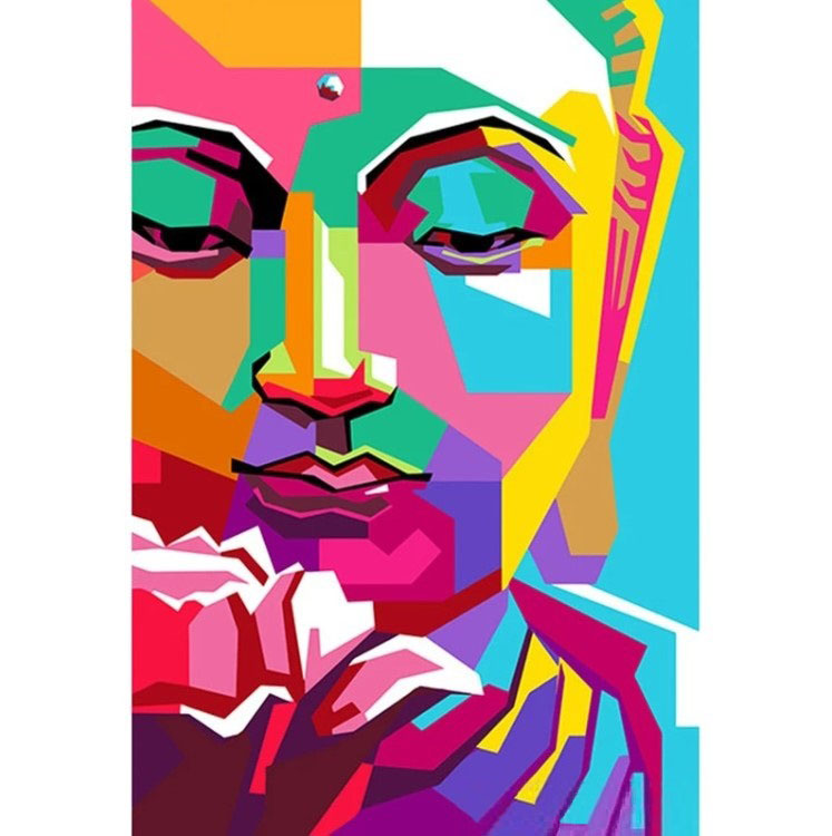 Diamanttavla (R) Buddha Color Art 40x50 - Leveranstid 1-3 Dagar