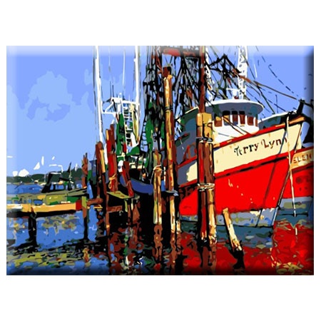 Paint By Numbers Shippers Boat 40x50