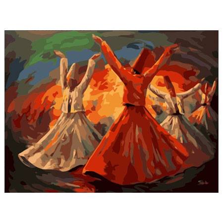 Paint By Numbers Oriental Dancing 40x50